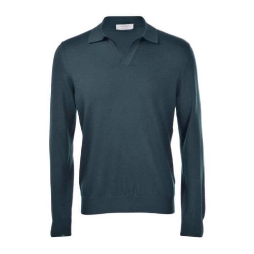 Polo Kraag Trui Gran Sasso , Blue , Heren