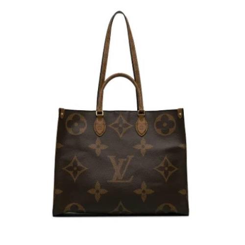 Pre-owned Canvas louis-vuitton-bags Louis Vuitton Vintage , Brown , Da...