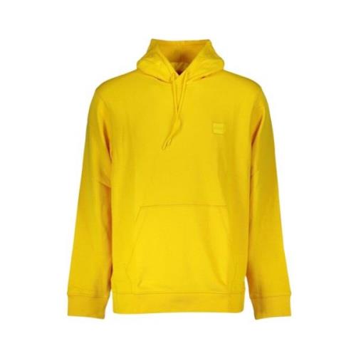 Stijlvolle Hoodie in Geel Hugo Boss , Yellow , Heren