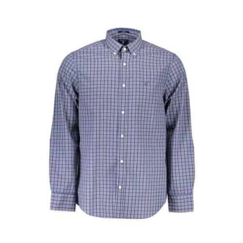 Elegante paarse knoop-down shirt Gant , Purple , Heren