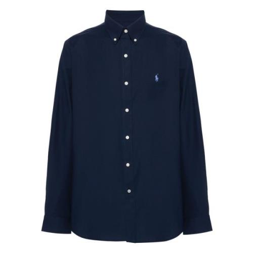 Poplin Button-Down Overhemd Ralph Lauren , Blue , Heren