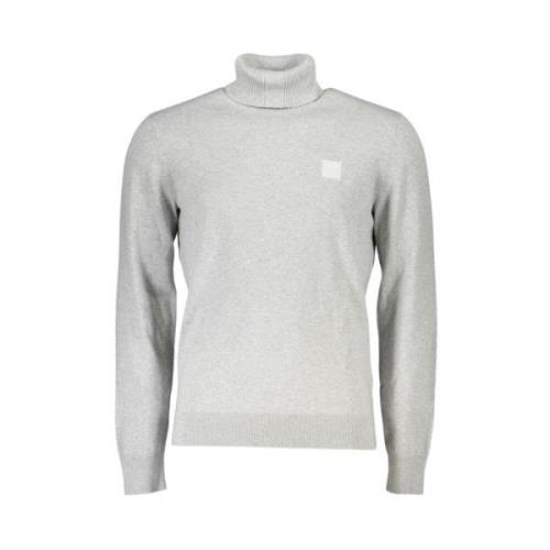 Grijze Geborduurde Coltrui Hugo Boss , Gray , Heren