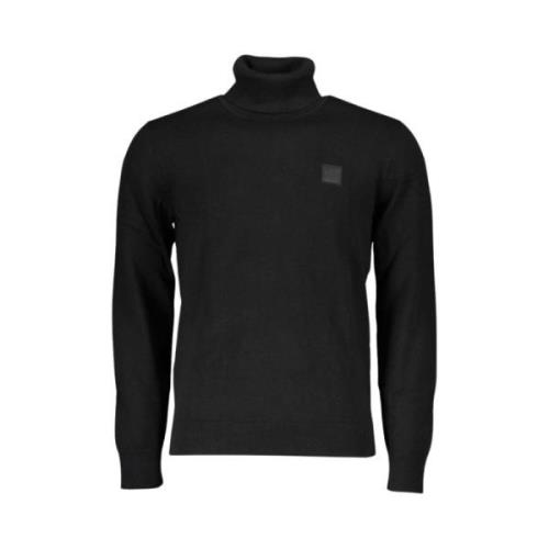 Luxe katoenen en kasjmier coltrui Hugo Boss , Black , Heren