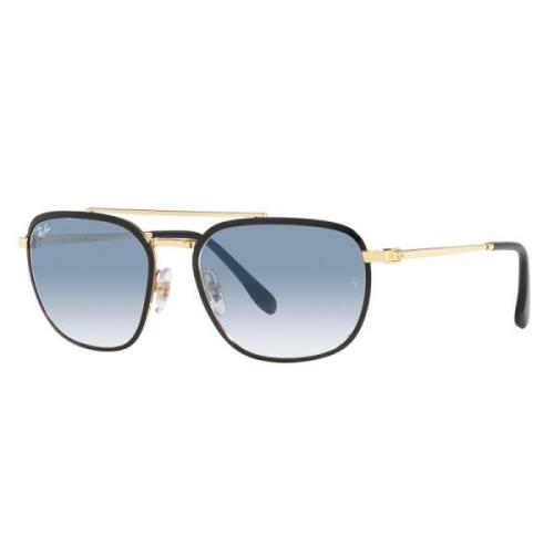 Vierkante Metalen Zonnebril Blauw Kristal Ray-Ban , Yellow , Unisex