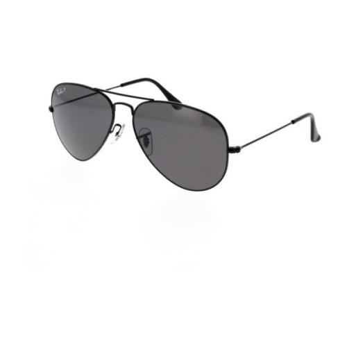 Klassieke Aviator Gepolariseerde Zonnebril Ray-Ban , Black , Unisex