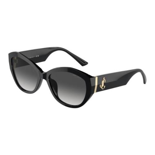 Stijlvolle zonnebril in zwart/goud Jimmy Choo , Black , Unisex