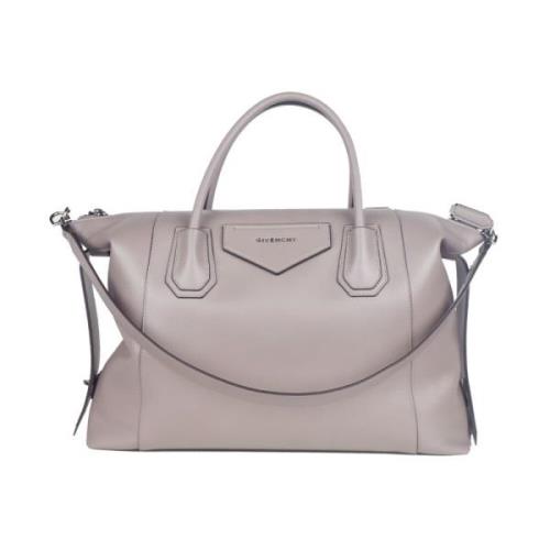 Grijze Leren Crossbody Tas Givenchy , Gray , Dames