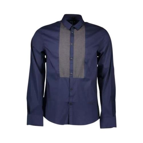 Elegant Slim Fit Overhemd met Lange Mouwen Guess , Blue , Heren