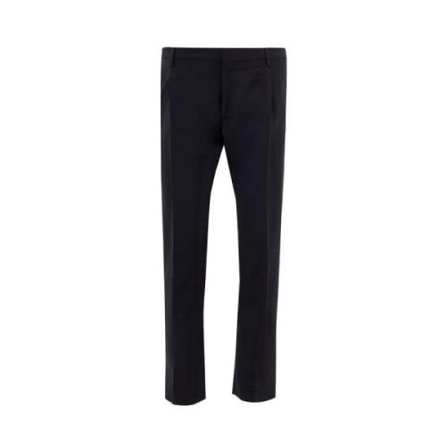 Zwarte Wollen Jeans Broek Valentino , Black , Heren