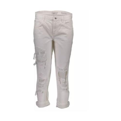 Chic Distressed Denim Enchantress Urban Jeans Guess , White , Dames