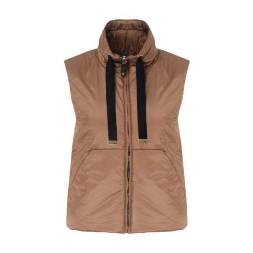 Gewatteerd vest in bruin Max Mara , Brown , Dames