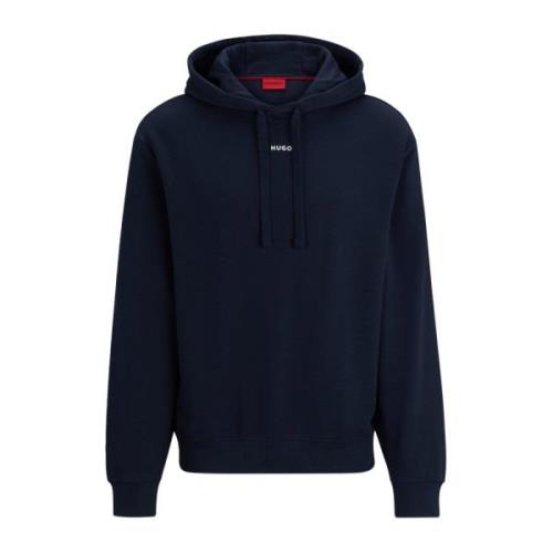 Relaxed Fit Hoodie Hugo Boss , Blue , Heren