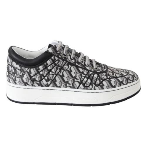 Glitter Slip-On Sneakers - Zwart en Zilver Jimmy Choo , Black , Dames