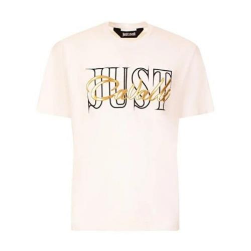 Witte T-shirts en Polos Just Cavalli , White , Heren