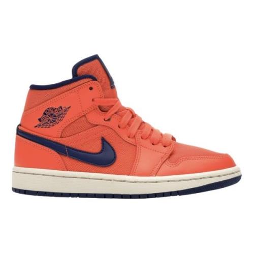 Limited Edition Air Jordan 1 Mid Nike , Orange , Dames