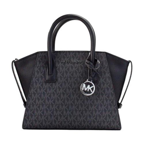 Avril Small Top Zip Satchel Schoudertas Michael Kors , Black , Dames