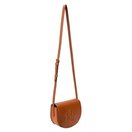 Elegante Geborduurde Schoudertas Ralph Lauren , Brown , Dames