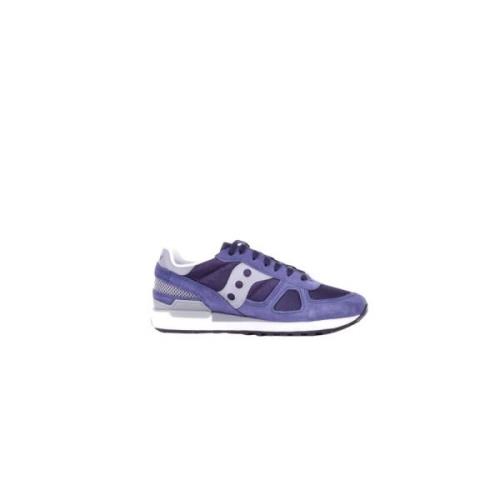 Logo Sneakers Suède Canvas Rubber Zool Saucony , Blue , Heren