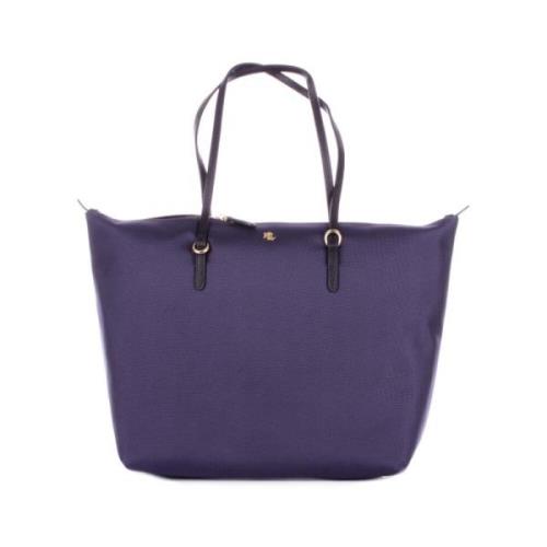 Blauwe Logo Voorrits Tas Ralph Lauren , Blue , Dames