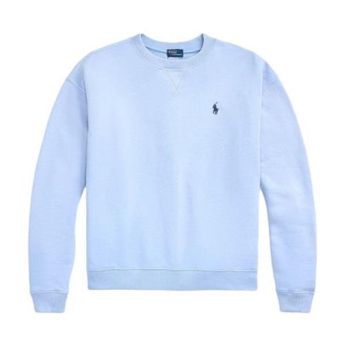 Klassieke Fleece Trui Ralph Lauren , Blue , Dames