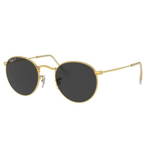 Retro Ronde Metalen Gepolariseerde Zonnebril Ray-Ban , Yellow , Unisex