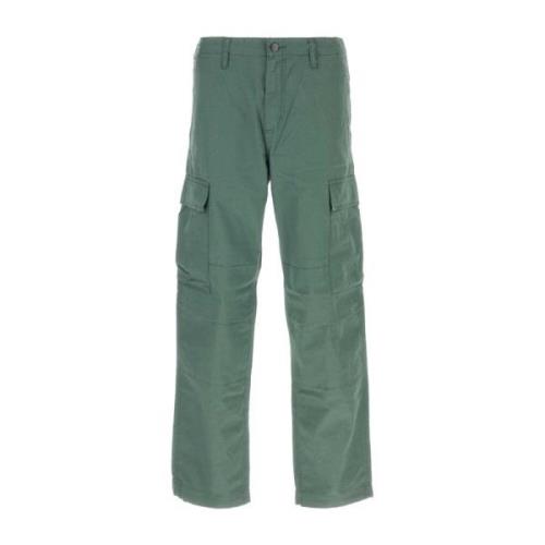 Cargo Broek in Salie Groene Katoen Carhartt Wip , Green , Heren