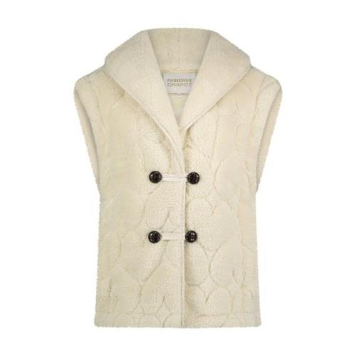 Merlin Gilet Coat Fabienne Chapot , White , Dames