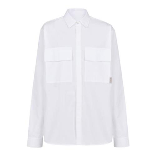 Katoenen nachthemd Balmain , White , Heren