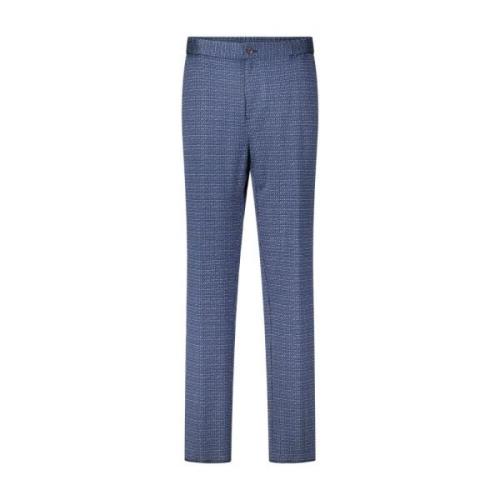 Slim Fit Patroon Broek Etro , Blue , Heren