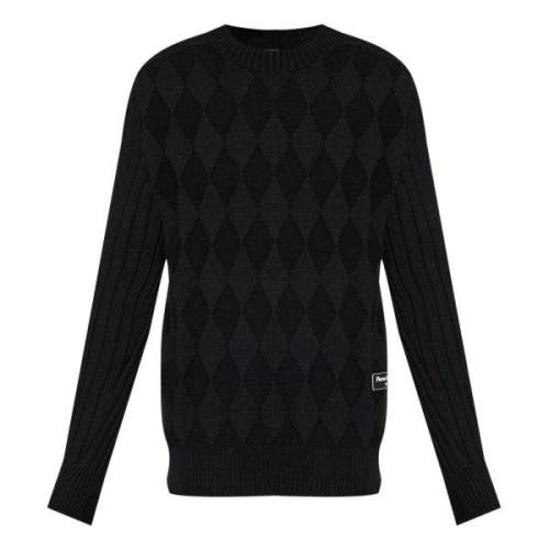 Zwarte Gebreide Trui Balmain , Black , Heren