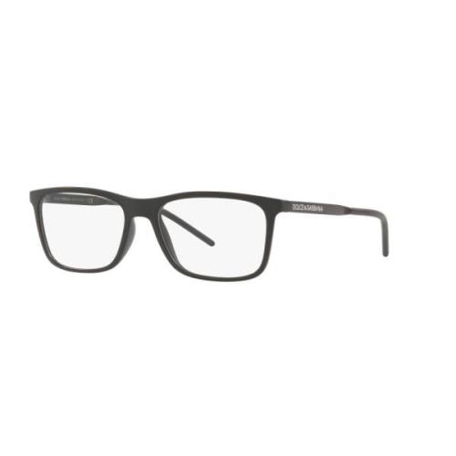 Matte Black Eyewear Frames Logo DG 5044 Dolce & Gabbana , Black , Unis...