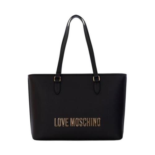 Zwarte tassen voor modeliefhebbers Love Moschino , Black , Dames