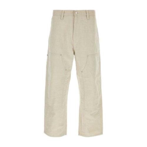 Dubbele Knie Sand Katoenmix Broek Carhartt Wip , Beige , Heren