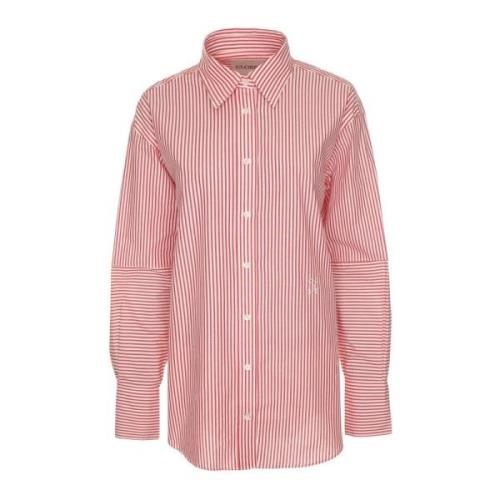 Relaxed Fitted Shirt met puntkraag Closed , Pink , Dames