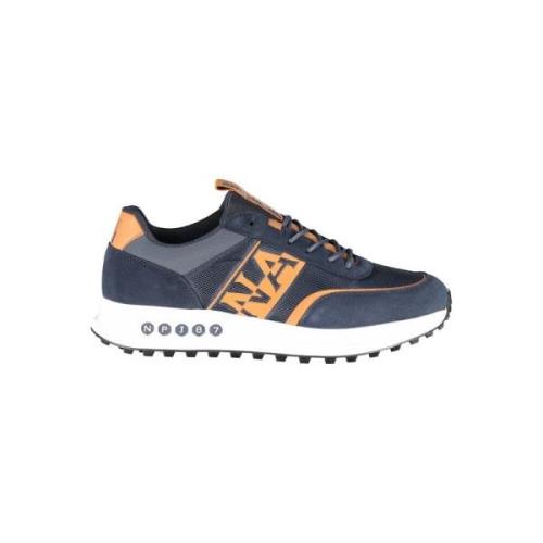 Moderne Sneakers met Contrasterende Details Napapijri , Blue , Heren