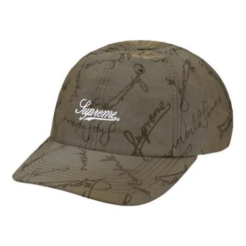 Script Logos 6-panel Tan Hoed Supreme , Beige , Unisex