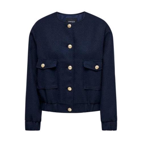 Boucle Jacket Only , Blue , Dames