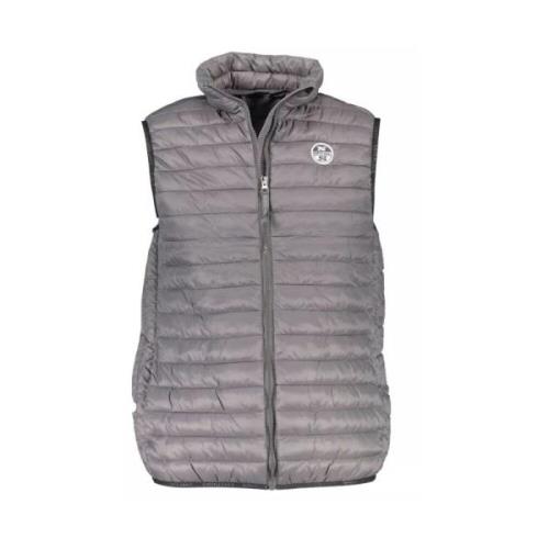 Mouwloos Grijs Polyamide Vest North Sails , Gray , Heren