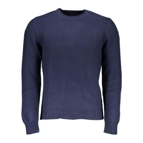 Blauwe Crewneck Sweater met Contrastdetails North Sails , Blue , Heren