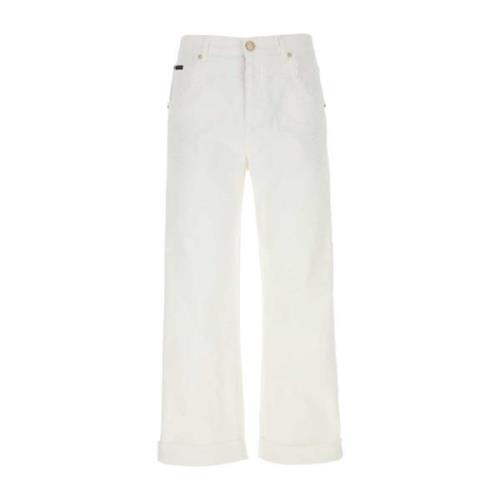 Stretch Witte Denim Jeans Etro , White , Heren