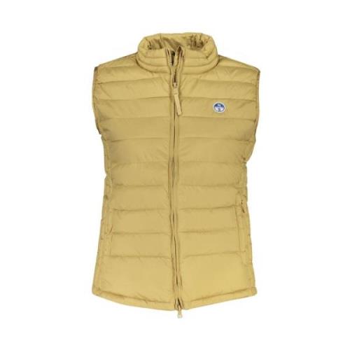 Beige Jas met Rits en Zakken North Sails , Beige , Dames