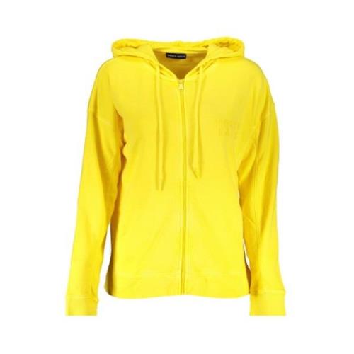 Gele Hoodie met Rits North Sails , Yellow , Dames