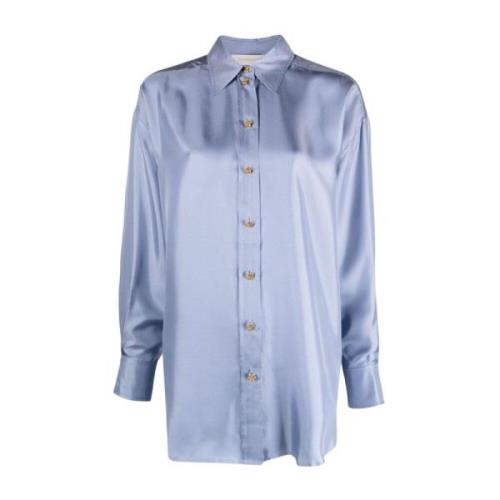 Blauw Shirt met Gouden Sterrenknopen Zimmermann , Blue , Dames