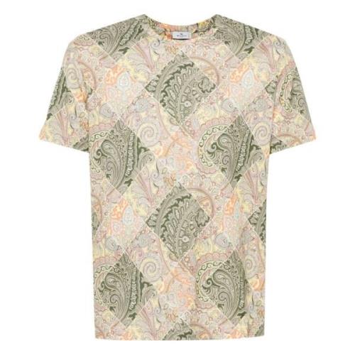 Casual Katoenen T-Shirt X0840 Etro , Multicolor , Heren