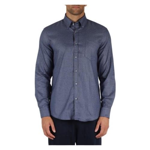 Button Down Overhemd Silver Collection Paul & Shark , Blue , Heren