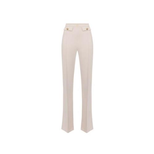 Wijde broek Elisabetta Franchi , Beige , Dames