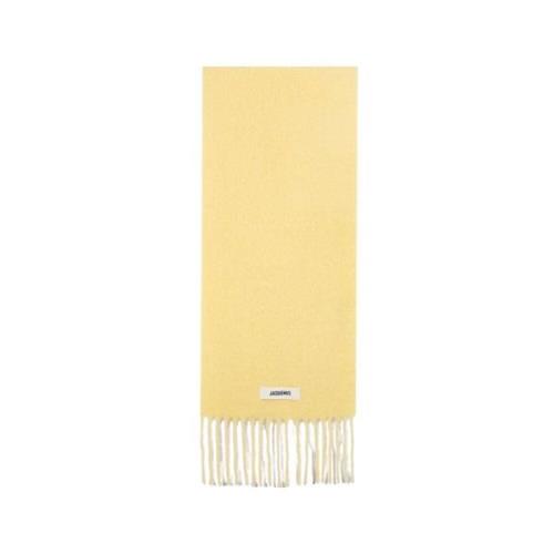 Gele Wol Carro Sjaal Jacquemus , Yellow , Dames