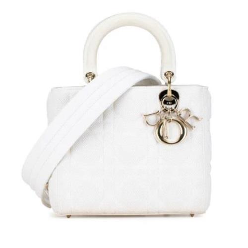 Pre-owned Canvas dior-bags Dior Vintage , White , Dames