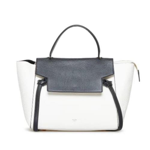 Pre-owned Leather celine-bags Celine Vintage , White , Dames