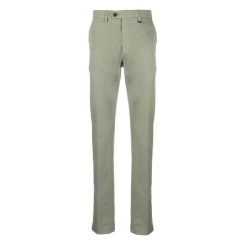 Katoenen Broek met Zakken Canali , Green , Heren